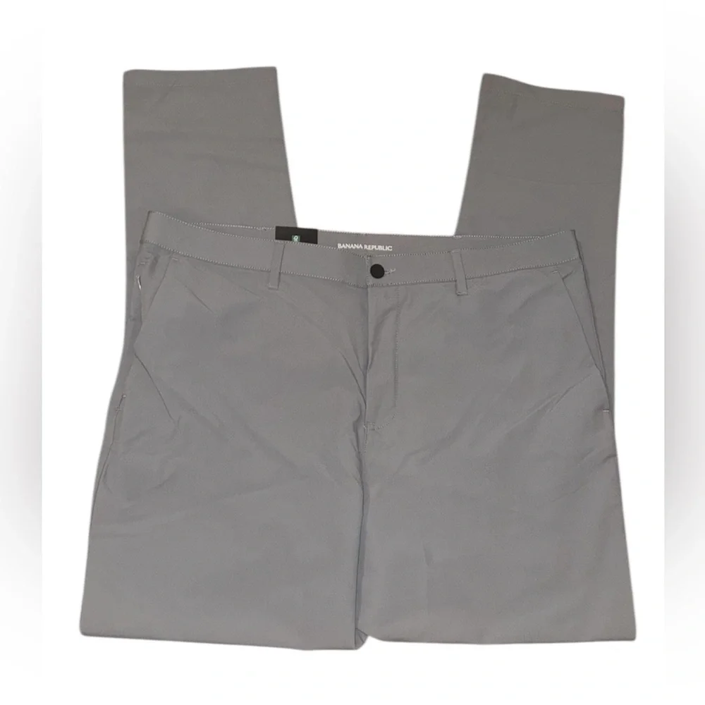 Banana Republic Gray Flat Front Pants